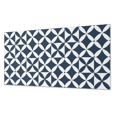 Panou perete Motiv floral în forme geometrice