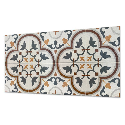 Panou decorativ pvc Motiv floral în carouri