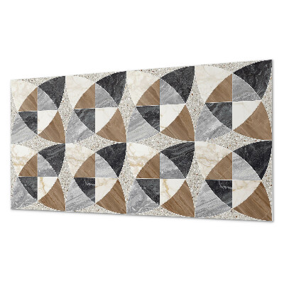 Panou de perete bucatarie Model geometric de țiglă