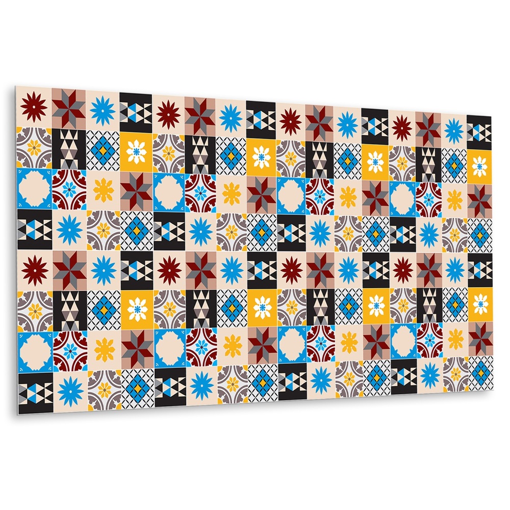 Panou decorativ bucatarie Model geometric în culori