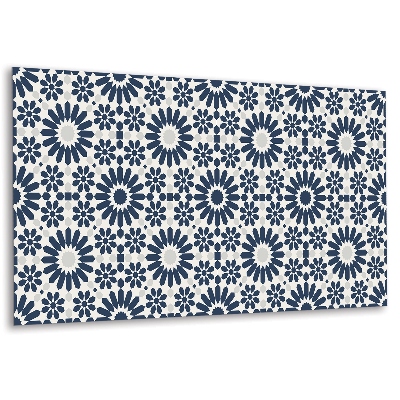 Panou decorativ Model geometric în nuanțe de albastru