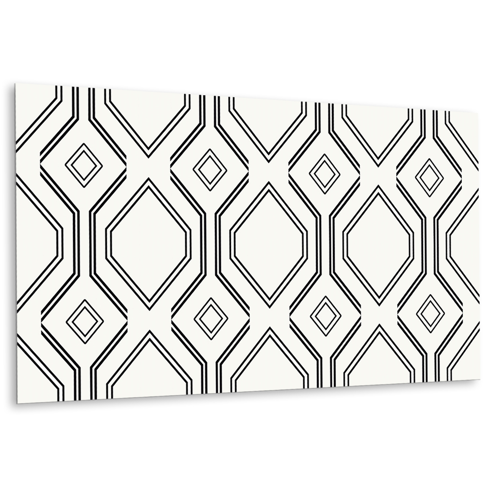 Panou decorativ perete Modele geometrice în nuanțe de negru