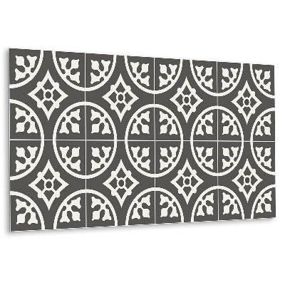 Panou decorativ Motiv geometric în nuanțe de gri și alb