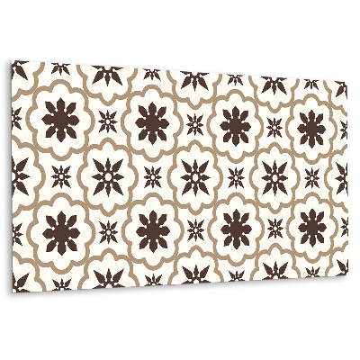 Panou decorativ bucatarie Model floral în nuanțe de maro