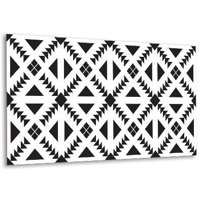 Panou decorativ perete Geometrie în alb și negru