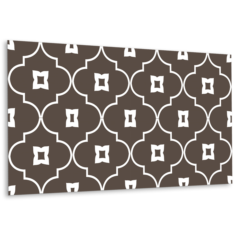 Panou decorativ perete Motiv marocan în nuanțe de maro