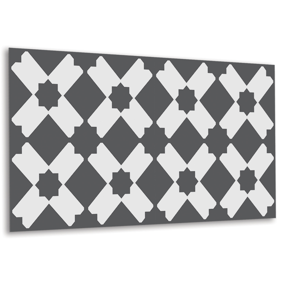 Panou decorativ perete Model geometric în nuanțe de gri