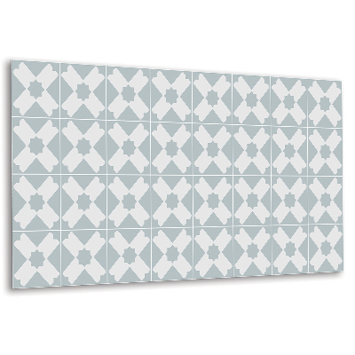 Panou decorativ bucatarie Modele geometrice în nuanțe de gri