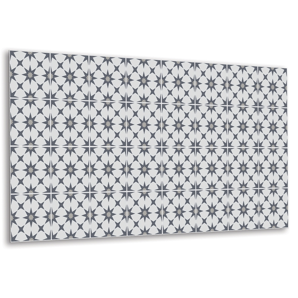 Panou decorativ bucatarie Stele geometrice în nuanțe de gri