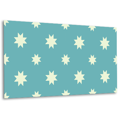 Panou decorativ perete Țiglă albastră cu stea albă