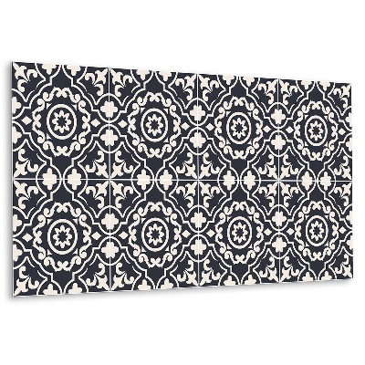 Panou decorativ bucatarie Model ornamental în nuanțe închise