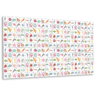 Panou decorativ Temă marină cu scoici și animale