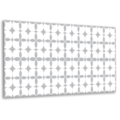 Panou decorativ Motiv circular în tonuri de gri și alb