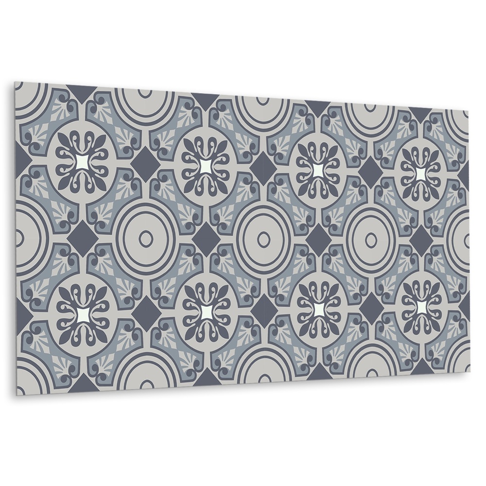 Panou decorativ bucatarie Motiv geometric în nuanțe de gri