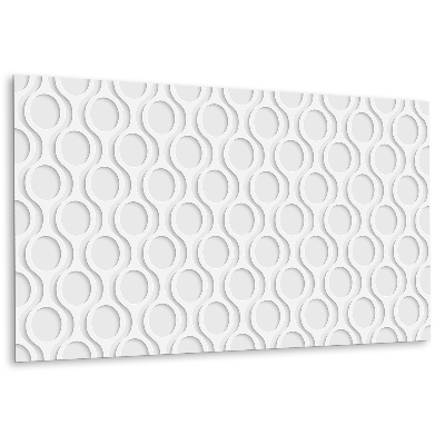 Panou decorativ Valuri ovale în nuanțe de alb