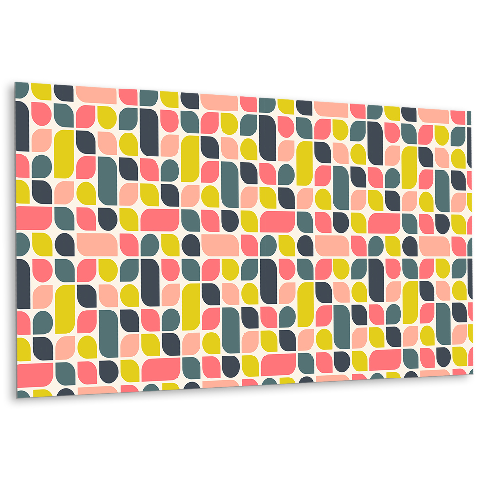 Panou decorativ bucatarie Forme abstracte în culori pastelate