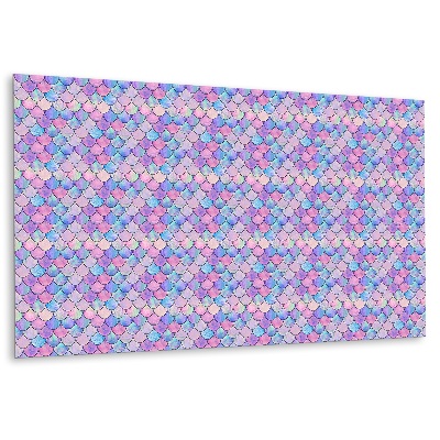 Panou decorativ perete Motivul solzilor de sirenă în culori pastelate