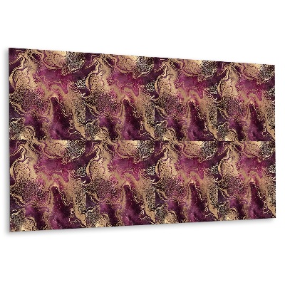 Panou decorativ bucatarie Depozite violete cu accente aurii