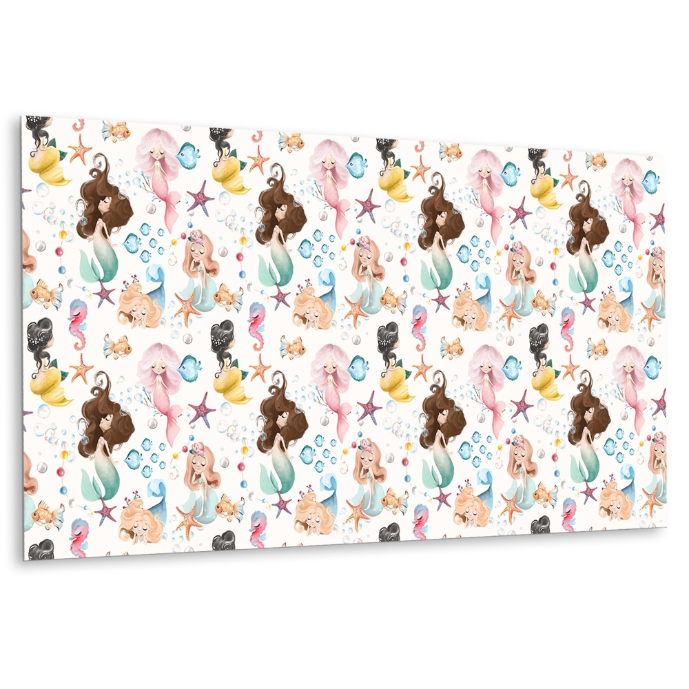 Panou decorativ bucatarie Sirene și creaturi marine