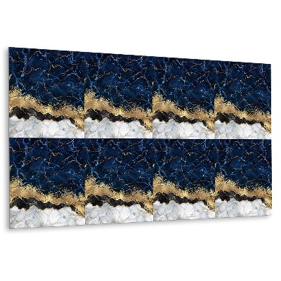 Panou decorativ Model de marmură cu accente aurii