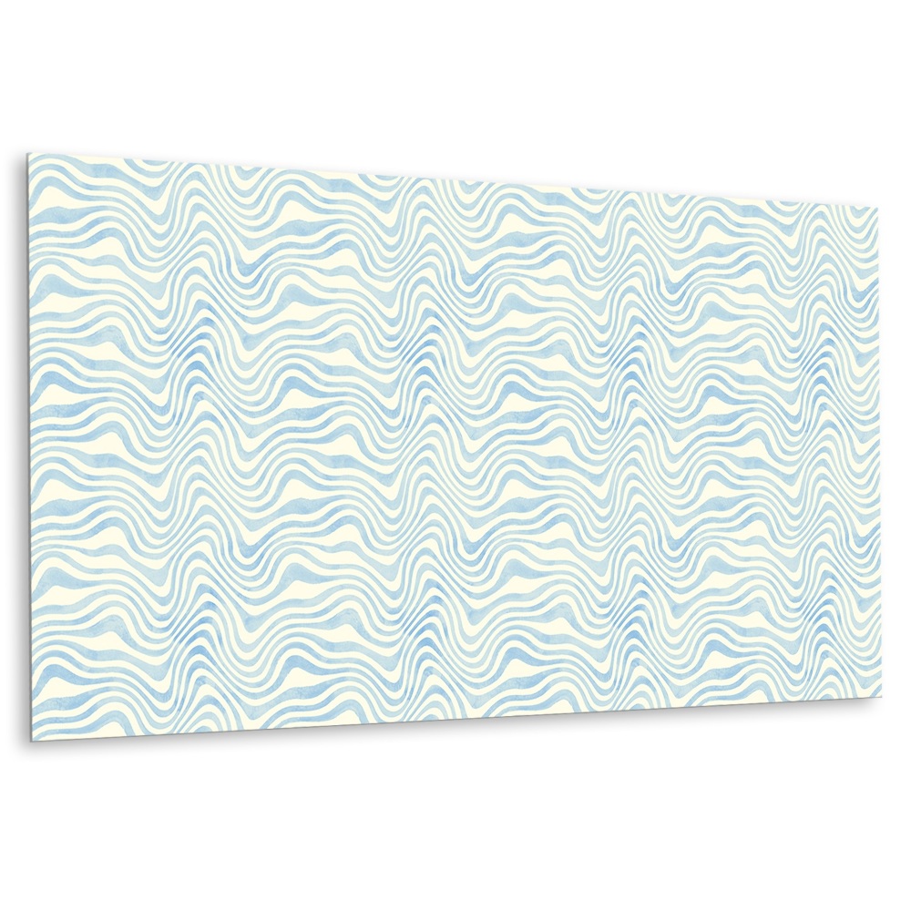 Panou decorativ bucatarie Valuri în nuanțe de albastru