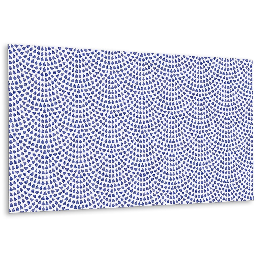 Panou decorativ perete Picături albastre în aranjament geometric