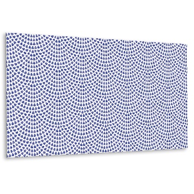 Panou decorativ perete Picături albastre în aranjament geometric