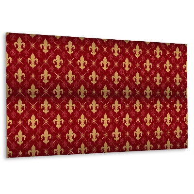 Panou decorativ Motiv de crin pe fundal roșu