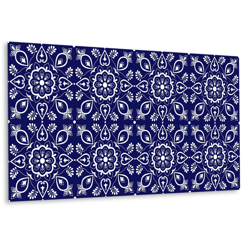 Panou decorativ perete Motiv floral pe un fundal închis