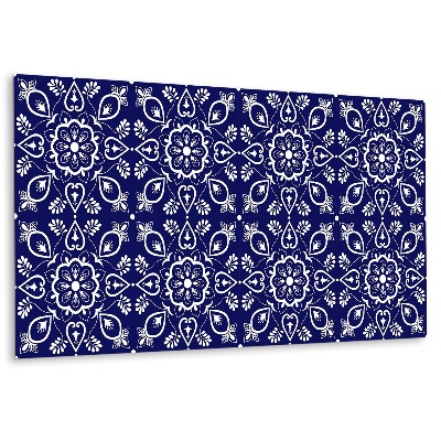 Panou decorativ perete Motiv floral pe un fundal închis