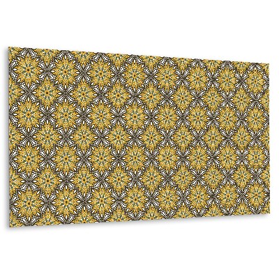 Panou decorativ Model floral în nuanțe de galben