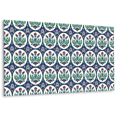 Panou decorativ perete Motiv floral în cercuri