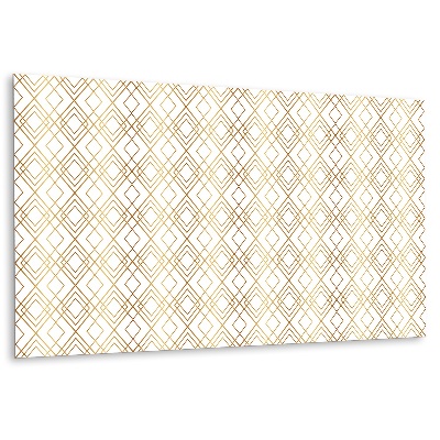 Panou decorativ perete Modele geometrice în nuanțe aurii