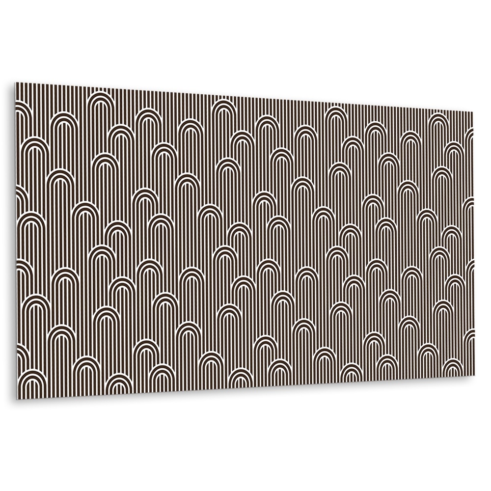 Panou decorativ bucatarie Linii și curbe retro