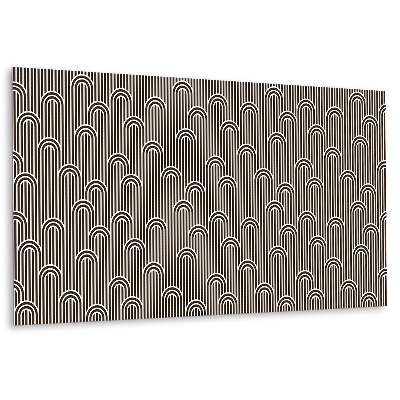 Panou decorativ bucatarie Linii și curbe retro