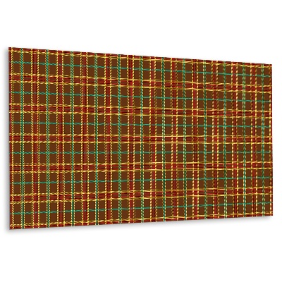 Panou decorativ Model în carouri maro