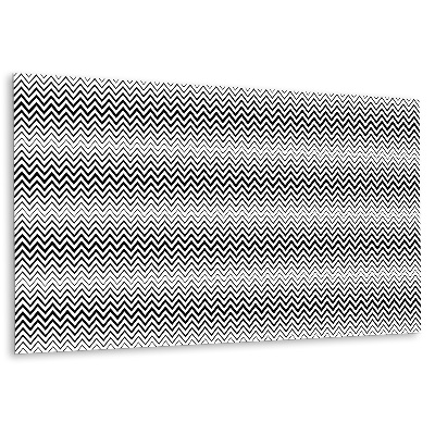 Panou decorativ bucatarie Zig-zag în alb și negru