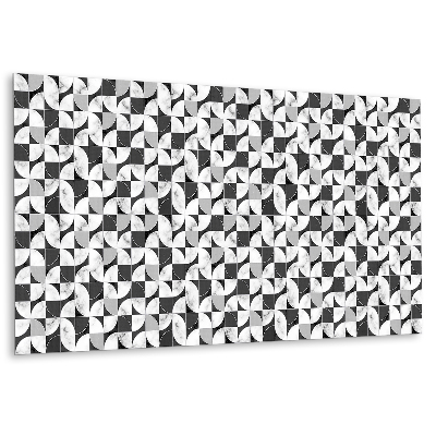 Panou decorativ Modele geometrice în nuanțe de alb și negru