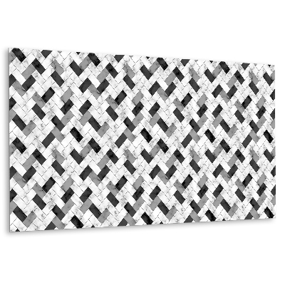 Panou decorativ bucatarie Model mozaic în nuanțe de gri