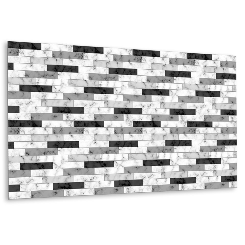 Panou decorativ perete Mozaic de marmură în nuanțe de gri