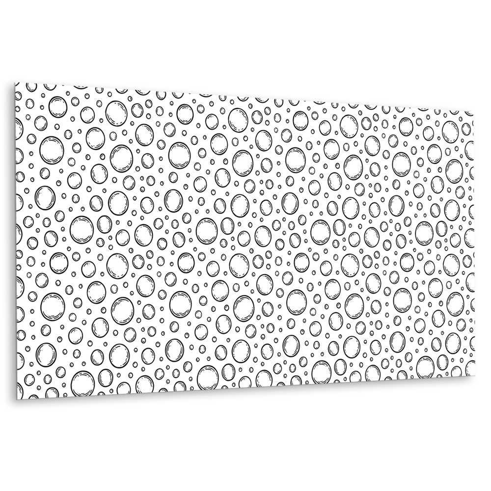 Panou decorativ bucatarie Motiv cu bule pe fundal alb