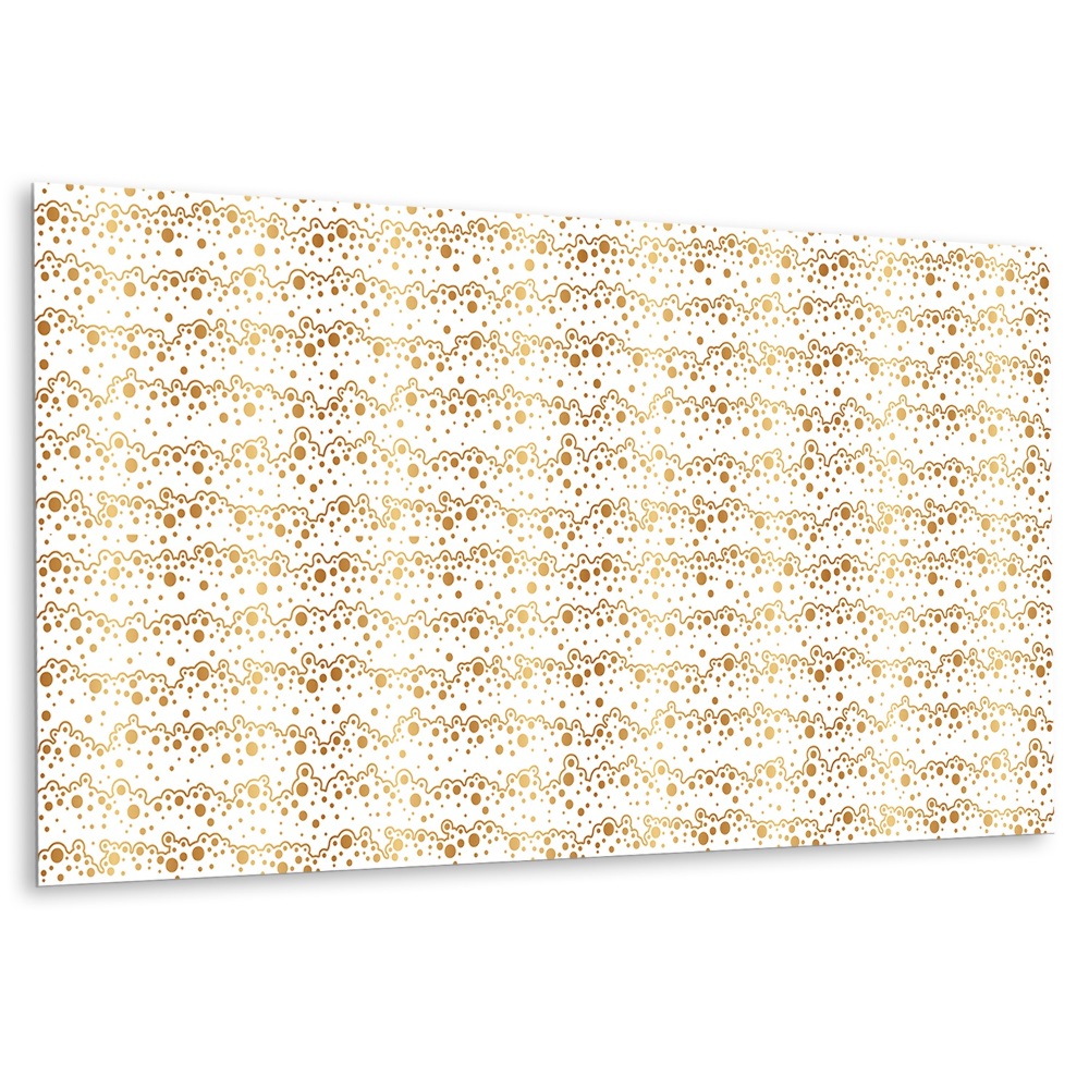 Panou decorativ perete Valuri aurii cu puncte